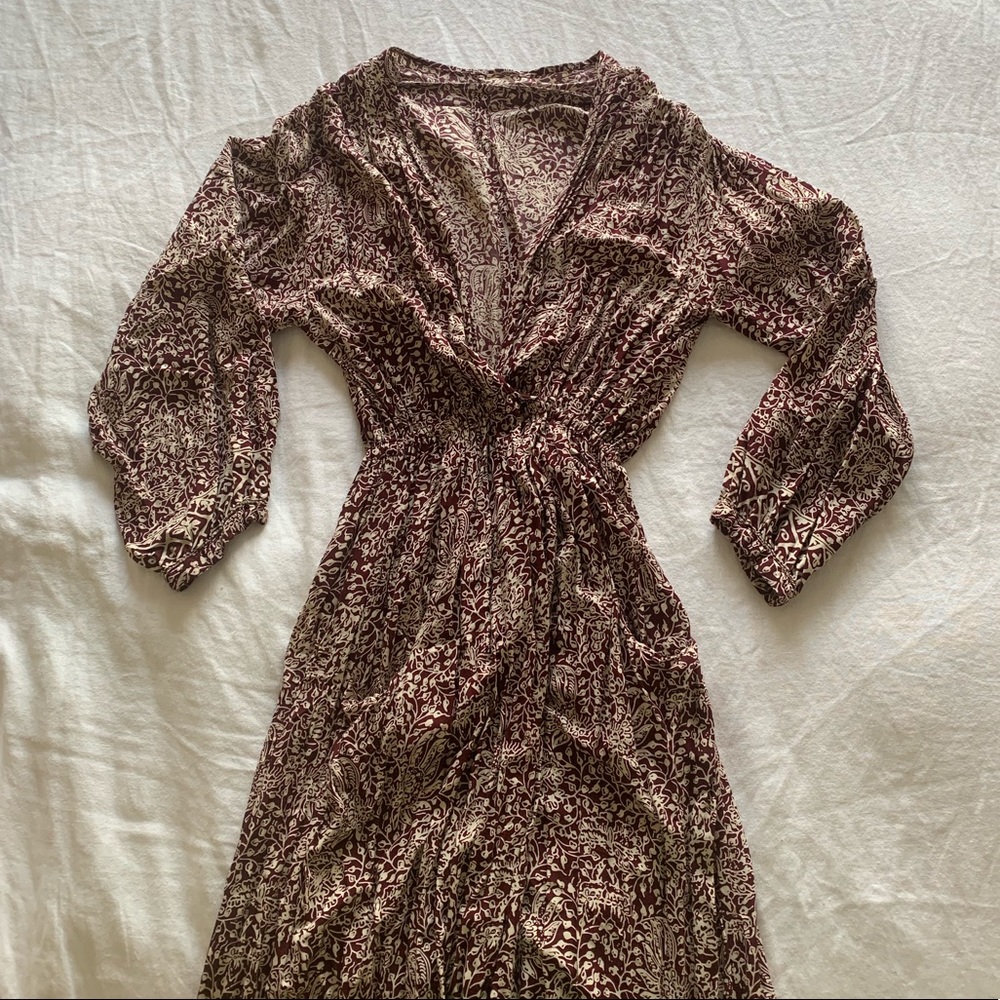 Anthropologie Natalie Martin Maxi Wrap Dress